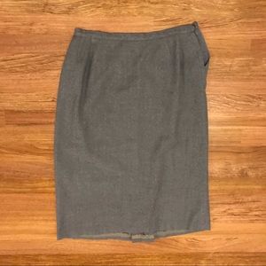 🌈 2/$10 Frelich St. Louis vintage gray wool pencil skirt